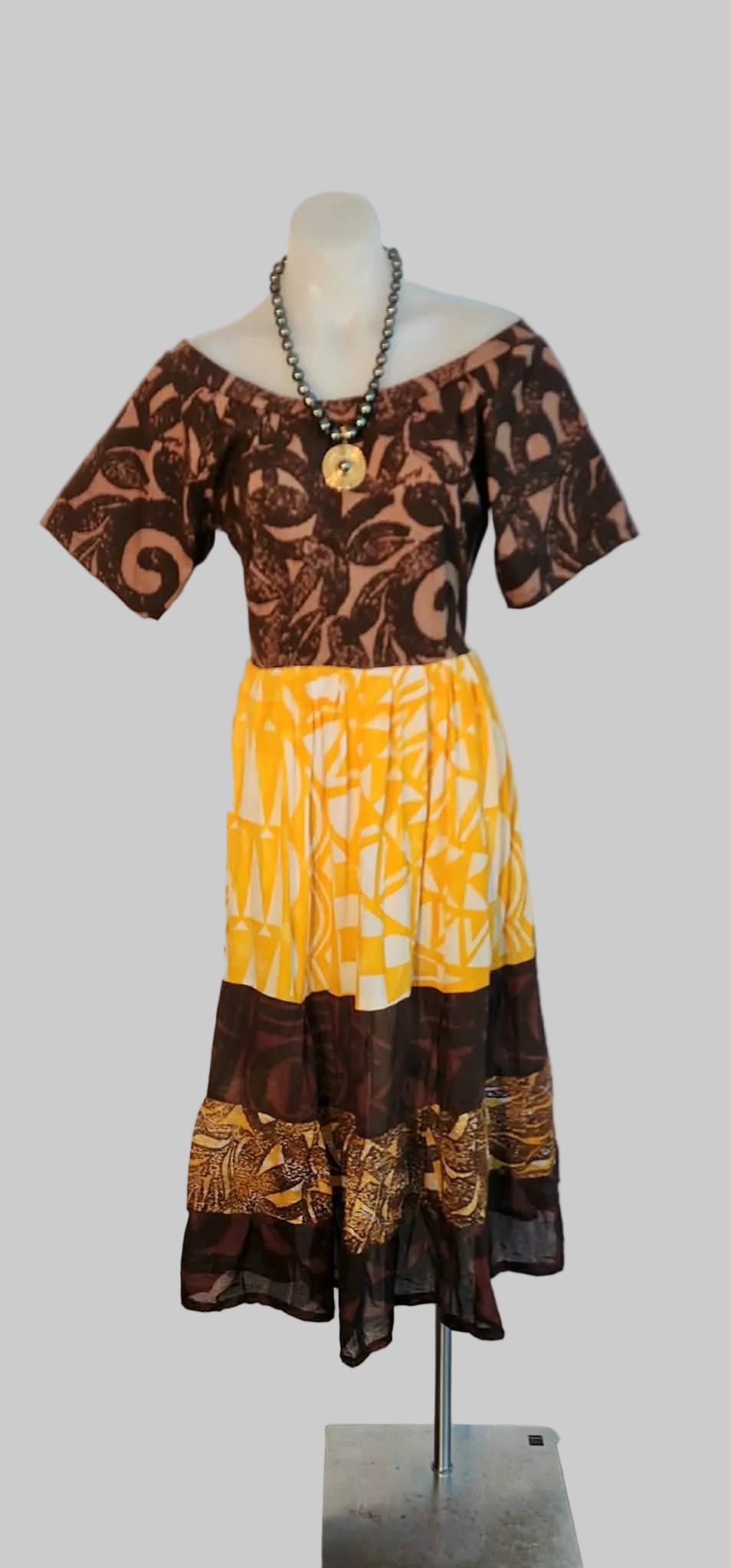 Manea Flare Brown Mix/Yellow Gold