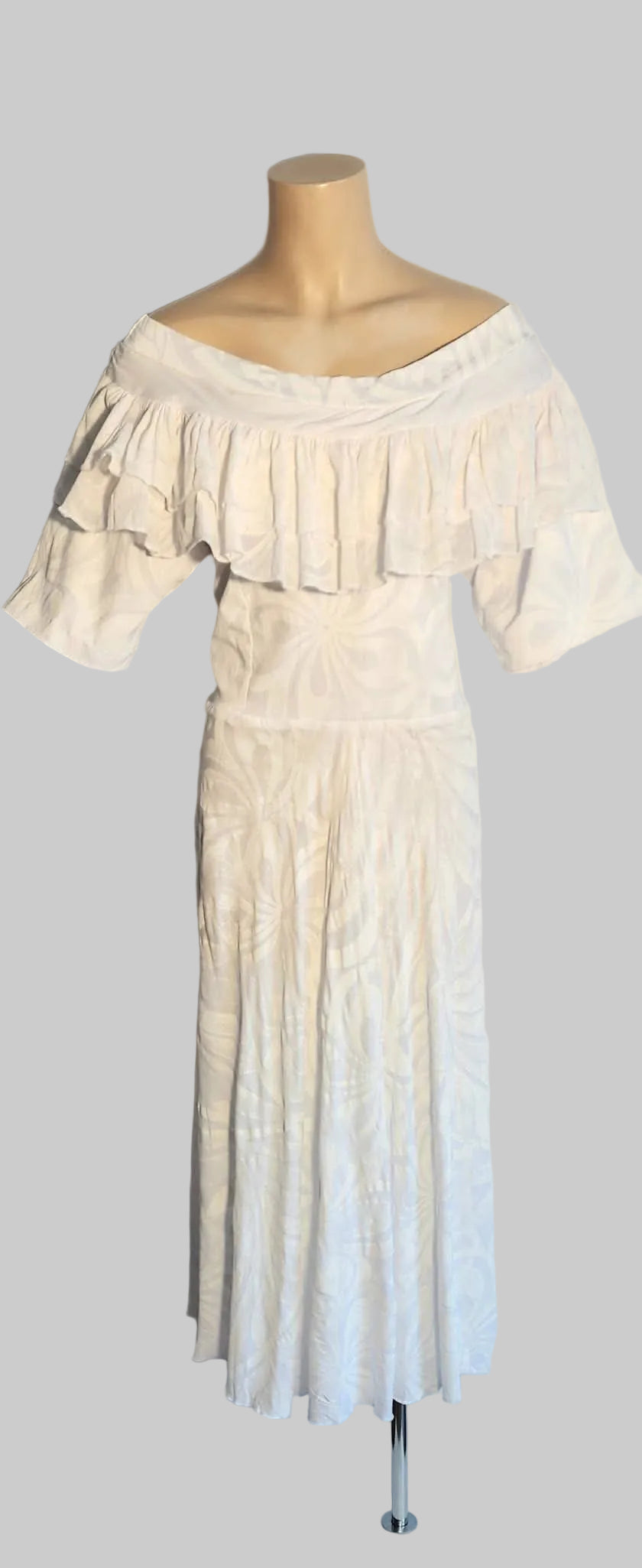 Mermaid Maxi Dress - White