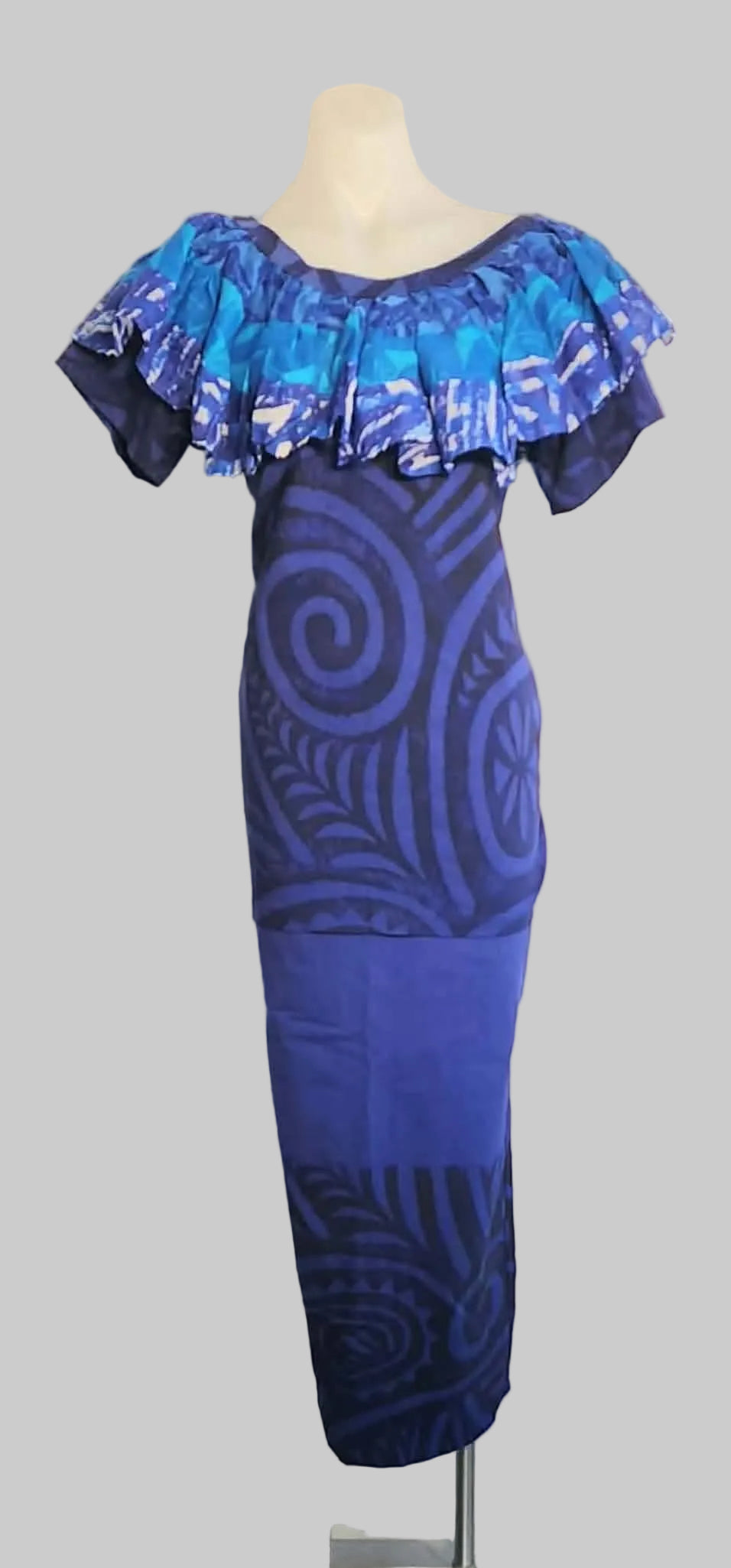 Puletasi Top Frill - Royal Blue