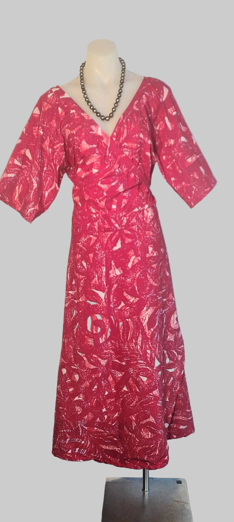 Manea Overlap Dress Red Mix