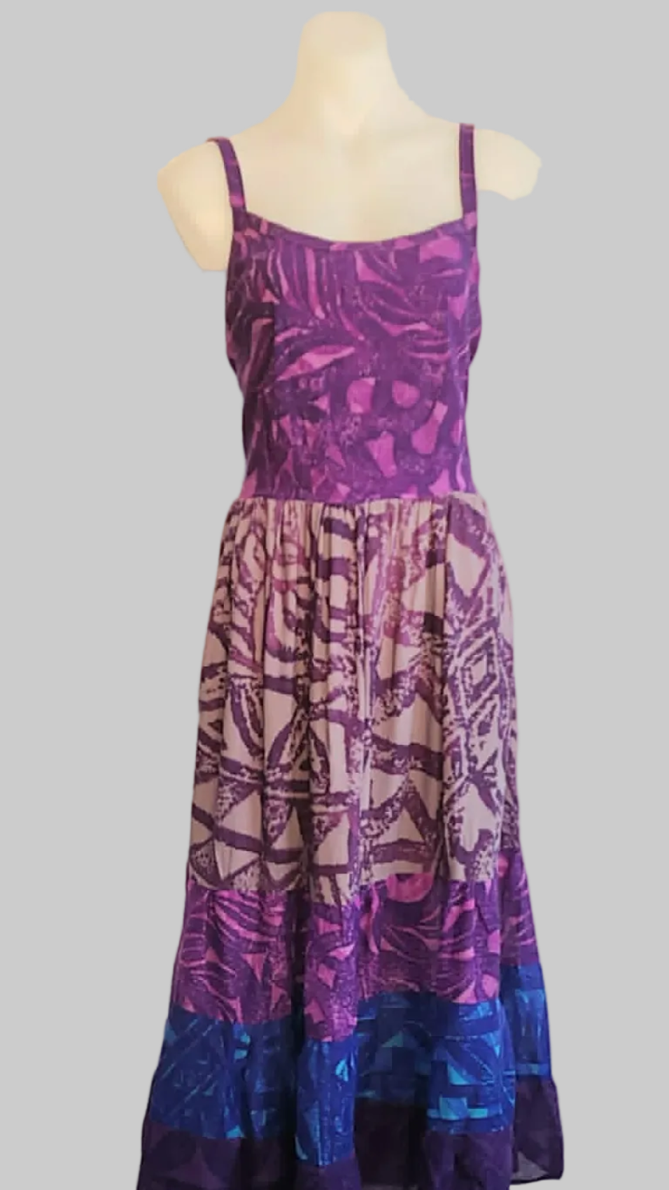 Manea - Purple Singlet Layered Dress