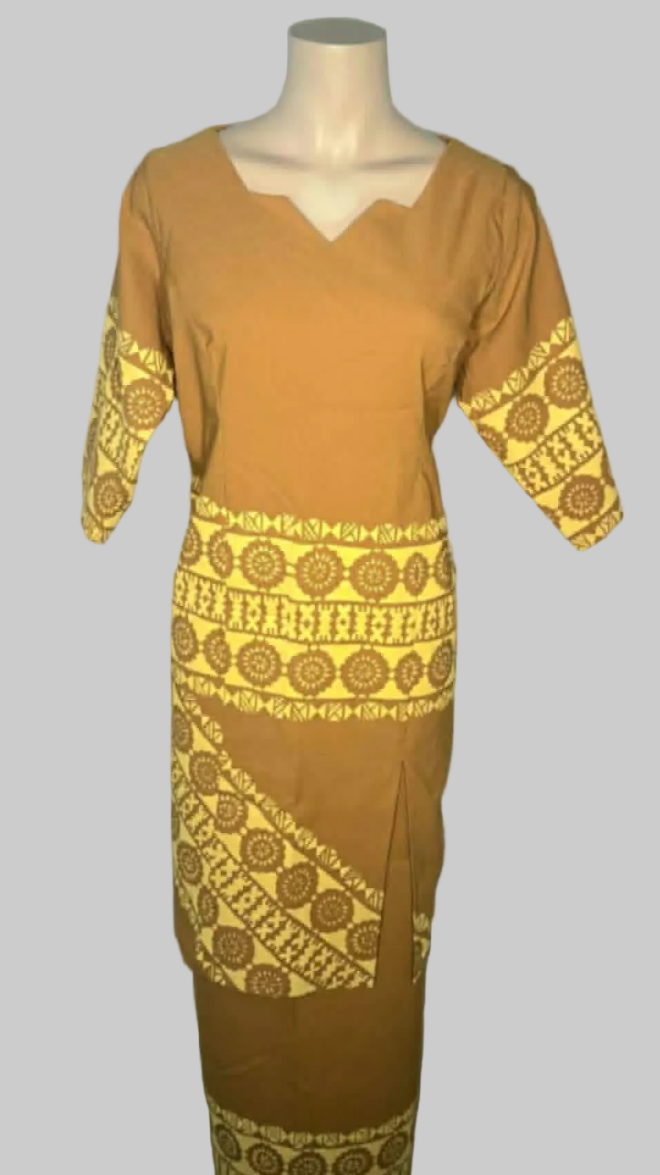 Puletasi - Caramel with yellow
