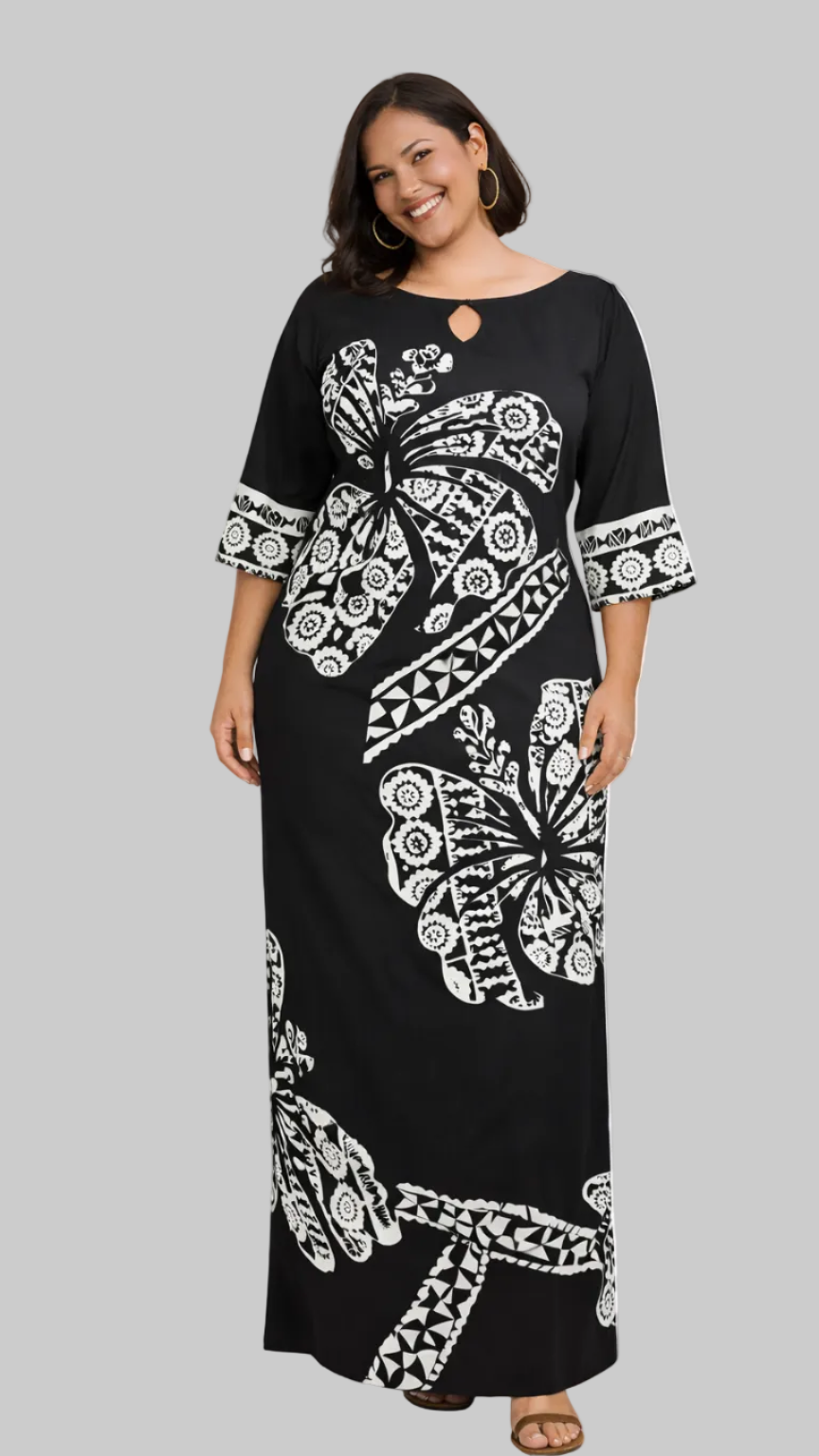 Puletasi - Blk & Wht